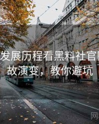 0888. 从发展历程看黑料社官网直播事故演变，教你避坑