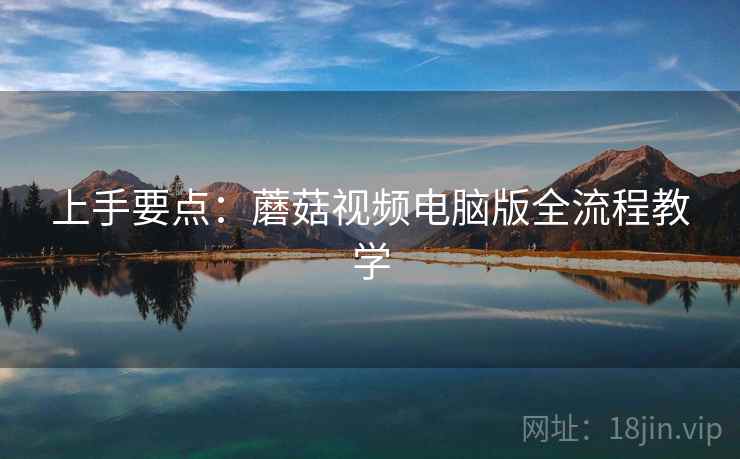 上手要点：蘑菇视频电脑版全流程教学
