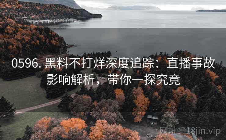 0596. 黑料不打烊深度追踪：直播事故影响解析，带你一探究竟